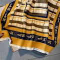 Miniatyrbild 4 av 4: Stripe Design Print Tjock Cashmere Scarf For Dam Pashmina Sjal Wraps Bufanda Halsduk Filt Poncho Scarves 2022 WYT320 4