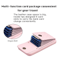 Miniatyrbild 5 av 5: Bf22-stil case för Iphone 12 Pro Max Pu Läderbelagd Tpu Kickstand Cover Pink
