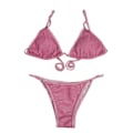 Miniatyrbild 4 av 4: Baddräkt i plusstorlek för kvinnor Baddräkt för kvinnor Print Baddräkt fylld SET med massivt print Badkläder Strandkläder Baddräkter Hot Pink M