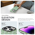 Miniatyrbild 4 av 5: Textile Texture Matt Case för iPhone 15 Light green