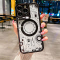 Miniatyrbild 1 av 5: Magsafe Clear Case kompatibelt med Iphone 15 Pro Max, mjuk TPU-plätering Stötsäkert cover med linsskyddsstativ Black For iPhone 15 Pro Max