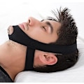 Miniatyrbild 1 av 2: Justerbart Anti Snore Stop Snoring Hakband Bälte för att sova Black