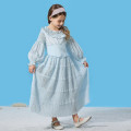 Miniatyrbild 3 av 5: Ny liten sjöjungfrudräkt för barn Ariel Princess Blue Dress Halloween Cosplay Carnival Costume 140 cm