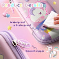 Miniatyrbild 5 av 5: Unicorn case för tjejer3d Eva stor kapacitet Söt pennfodral Present till tonårspojkskola (enhörning, L) null none