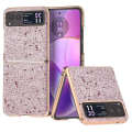 Miniatyrbild 1 av 5: För Motorola Razr 40 5G PU Läder + PC Glitter phone case Nano galvanisering Repsäkert cover null none