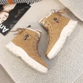 Miniatyrbild 3 av 5: Dam Vinterstövlar Snow Boot Plysch Varma Skor Vattentät Boot 8329 Khaki 36