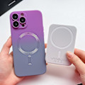 Miniatyrbild 2 av 5: Gradient Color Magsafe- case kompatibelt med Iphone 15 Pro Max, Soft Tpu Slim anti-scratch Shockproof Cover Blue-Red For iPhone 15 Pro Max