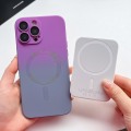 Miniatyrbild 2 av 5: Gradient Color Magsafe- case kompatibelt med Iphone 15 Pro Max, Soft Tpu Slim anti-scratch Shockproof Cover Purple-Gray For iPhone 15 Pro Max