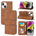 Miniatyrbild 1 av 5: Präglat case för iPhone 15 Plus Brown
