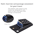 Miniatyrbild 5 av 5: Bf22-stil för Iphone 6 Plus / 6s Plus / 7 Plus / 8 Plus Kickstand Läder+tpu- case Korthållare Cover Black