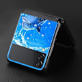 Miniatyrbild 4 av 5: Phone case Styvt stötsäkert case för Samsung Galaxy, söta, marina djur, delfiner For Z Flip3 5G