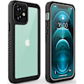Miniatyrbild 1 av 5: Iphone 12 Vattentätt Case, Vattentätt Stötsäkert Dammtätt Ip68 Full Body Hårt Case Inbyggt skärmskydd Undervatten Utomhus Vattentätt C null none