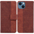 Miniatyrbild 1 av 5: Geometriskt präglat case för iPhone 15 Plus Brown