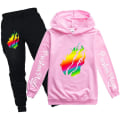 Miniatyrbild 1 av 2: Tecknade barn Prestonplayz Sweatshirts Tonårsflickor Pojkar Preston Playz Vår Höst Sport Fritid Långärmade Huvtröjor Set PH1501-2-PK 160CM(13-14Y)