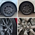 Miniatyrbild 4 av 6: Tesla Model 3 YSX Center Cap Hjul Cap Kit Lugg Mutter Cover Silver Matt (4 Nav Center Cap + 20 Lug Mutter Cover) Tesla Tillbehör red