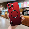 Miniatyrbild 1 av 5: Case kompatibelt med Iphone 15 Pro Max, Gradient Color Glas Cover med linsskydd, kompatibelt med Magsafe Red For iPhone 15 Pro Max