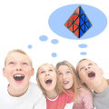 Miniatyrbild 2 av 2: Speed ​​Cube Pyraminx Triangel Magic Cube Puzzle Pionierdenken null none