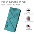 Miniatyrbild 5 av 5: Line Pattern PU case för iPhone 15 Light blue