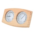 Miniatyrbild 5 av 5: 2 i 1 basturum Trätermometer Hygrometer Ångtemperatur fuktighetsmätare null none