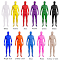 Miniatyrbild 4 av 5: Helkroppsdräkt Unisex Spandex Stretch Vuxen Kostym Zentai Försvinnande Man Body Suit Hk Red 140CM