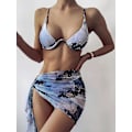 Miniatyrbild 1 av 2: Ny Bikini Sexig Dambaddräkt Hög midja Baddräkt Dambaddräkt Strandkläder 6390 NO 1 M