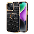 Miniatyrbild 1 av 5: Denior Crocodile Texture PU case för iPhone 15 Black