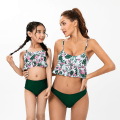 Miniatyrbild 1 av 3: Baddräkt kvinna tjej, baddräkt printed bikini, vuxna barn mor och dotter badkläder (1 st) Adult S
