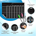 Miniatyrbild 3 av 5: Magnetic Black Dry Erase Chore Chart för flera barn och vuxna null none