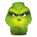 Miniatyrbild 2 av 3: 7-14 år Barn Pojkar Flickor Julfest The Grinch Hood Pullover Sweatshirt Toppar A 13-14Years