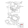 Miniatyrbild 5 av 5: 81230-1h300 Baklucka Spärr Lock Lock Actuato För Ix35 2010-2015 Baklucka Låsblock 812301h30 null none