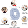 Miniatyrbild 3 av 5: Cat Cone Halsband, mjuk justerbar Pet Kattunge Puppy Recovery Halsband efter operation present null none