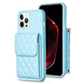 Miniatyrbild 1 av 5: Bf22-stil case för Iphone 12 Pro Max Pu Läderbelagd Tpu Kickstand Cover Blue