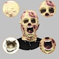 Miniatyrbild 4 av 4: Skräckkostym Mask Läskig Halloween Latex Huvud Krypande Masker För Vuxna