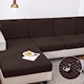 Miniatyrbild 1 av 4: Vattentät cover för vardagsrum Stretch jacquard sofföverdrag Billig sofföverdrag Delikat sofföverdrag för hem Hotell C 3RD(135-165cm) Deep coffe