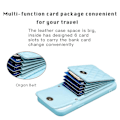 Miniatyrbild 5 av 5: Bf22-stil case för Iphone 12 Pro Max Pu Läderbelagd Tpu Kickstand Cover Blue