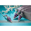 Miniatyrbild 2 av 5: Chakra Crystal Pendel Hexagonal Reiki Healing Crystal Points Ädelsten Dowsing Pendel för spådom Scrying Wicca Amethyst