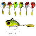 Miniatyrbild 5 av 7: spinnfiske, fiske, jigg spinnare, konstbete, fiskeredskap,jiggspinnare för abborre och gädda,6 stycken
