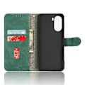 Miniatyrbild 5 av 5: För Zte Blade V40 Design Anti-drop Tpu+pu Läder Phone case Stativ Plånbok Skin-touch Feeling Cover Green
