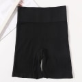 Miniatyrbild 1 av 4: Sömlösa shorts med hög midja Kvinnor Hip Push Up Shorts Säkerhetsbyxor Fitness Boxer Trosa Magkontroll Underkläder Kalsonger Z M style3 black