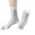 Miniatyrbild 1 av 5: Lugna strumpor Neuropati Kompression Ankel Arch Support Skydd Smärtlindrande strumpor White S M