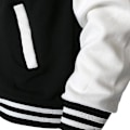 Miniatyrbild 3 av 3: Höst/vinter fleece basebolltröja långärmad jacka enfärgad herr