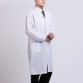 Miniatyrbild 3 av 4: Vit labbrock Doktor Sjukhus Forskarskola Fynddräkt för studenter Vuxna-c 2XL