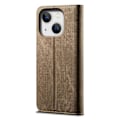 Miniatyrbild 3 av 5: Denim Texture Case för iPhone 15 Plus Khaki