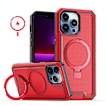 Miniatyrbild 1 av 5: Magsafe Heavy Duty Drop Protection Fodral För Iphone 15 Pro Max 15 Ultra Med Stativ Red