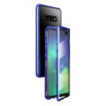 Miniatyrbild 2 av 3: Heltäckande magnetisk metallram + cover i härdat glas för Samsung Galaxy S10 Plus Black
