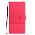 Miniatyrbild 2 av 5: Diamantpräglat case för iPhone 15 Pro Red