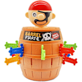 Miniatyrbild 1 av 5: Piratbrädspel, utmatningsspel med träfat, roligt spel för grupper, idealisk födelsedagspresent null none