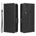 Miniatyrbild 1 av 5: För Motorola Defy 2 5g / Cat S75 5g Pu läder case Litchi Texture Flip Stand Cover med rem Grey none