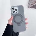 Miniatyrbild 1 av 5: Magsafe- case kompatibelt med Iphone 15 Pro Max, mjuk flytande silikon Stötsäker matt cover med magnetiskt stöd Gray For iPhone 15 Pro Max
