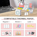 Miniatyrbild 4 av 5: Mini Pocket Sticker Printer, Bluetooth Wireless Portable Mobile Printer Machine Thermal skrivare för anteckningar, memo, foto, ficketikett style7 none